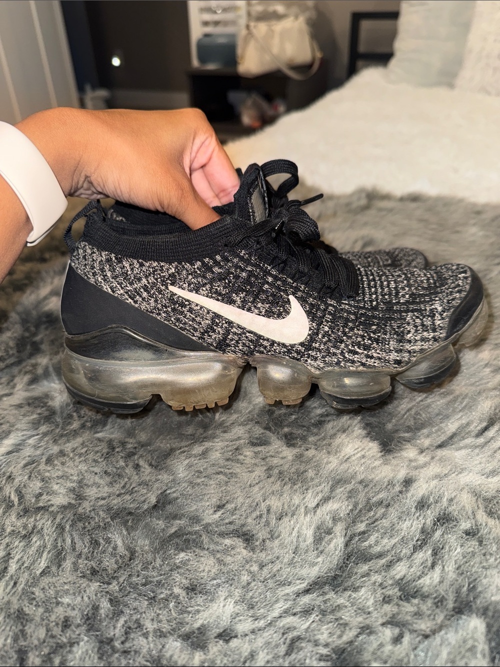 Nike Air VaporMax Flyknit 3 “Oreo” (AJ6910-001) – Women’s Size 7